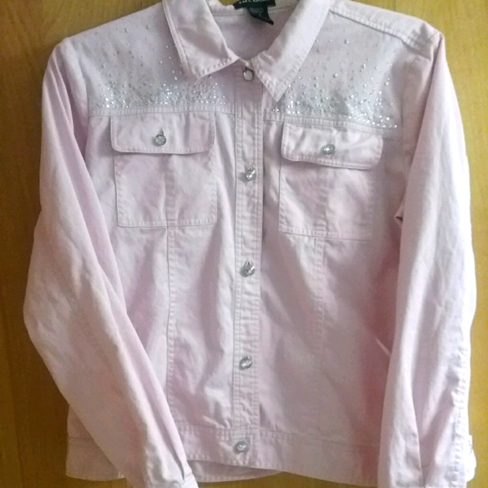 Pink Jacket Full of Bling